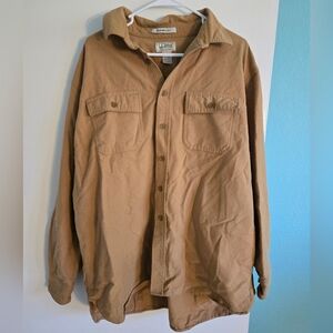 L.L. Bean Men's Brown Shirt Jacket Size XL